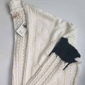Open knit cardigan